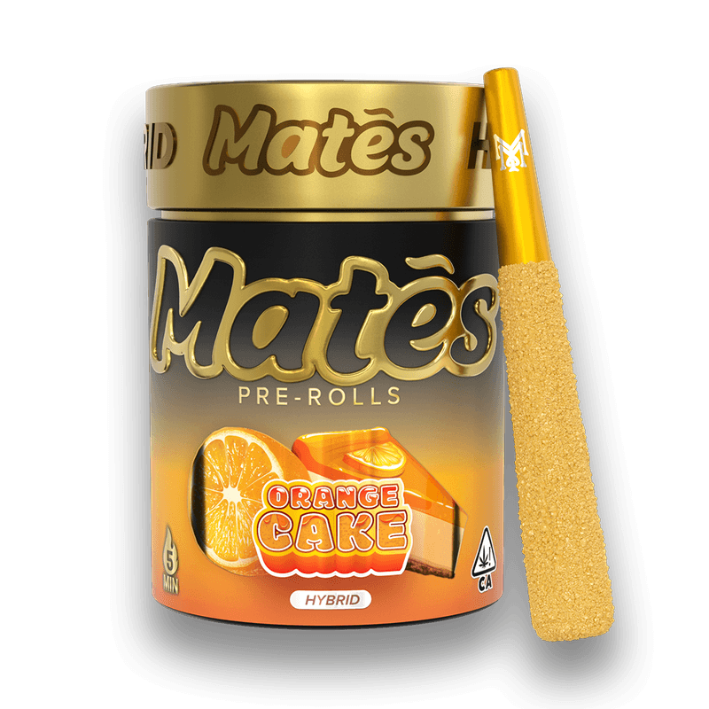 Product: Muha Mates | Orange Cake | Infused Pre-roll Pack x 5 (3g) | Hybrid