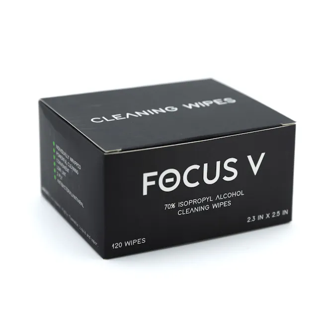Focus V ISO Wipes 120ct (hybrid, dab tools)