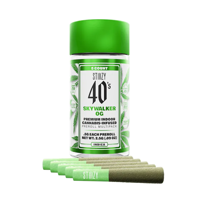 STIIIZY Skywalker OG 40's Infused Pre-Roll 0.5g 5-pack | 2.5g