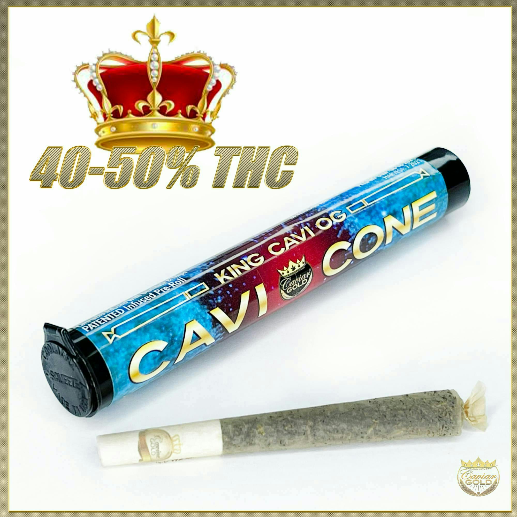 Product: CAVIAR GOLD | KING CAVI OG | INFUSED PRE-ROLL | 1.3G | INDICA/HYBRID