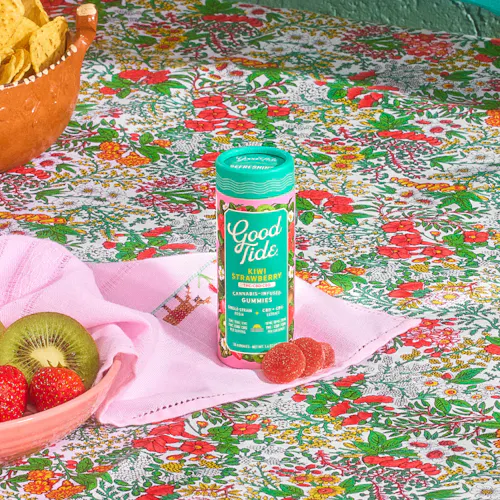 GOOD TIDE | KIWI STRAWBERRY | THC+CBD+CBG (1:1:1) GUMMIES | 100MG-active