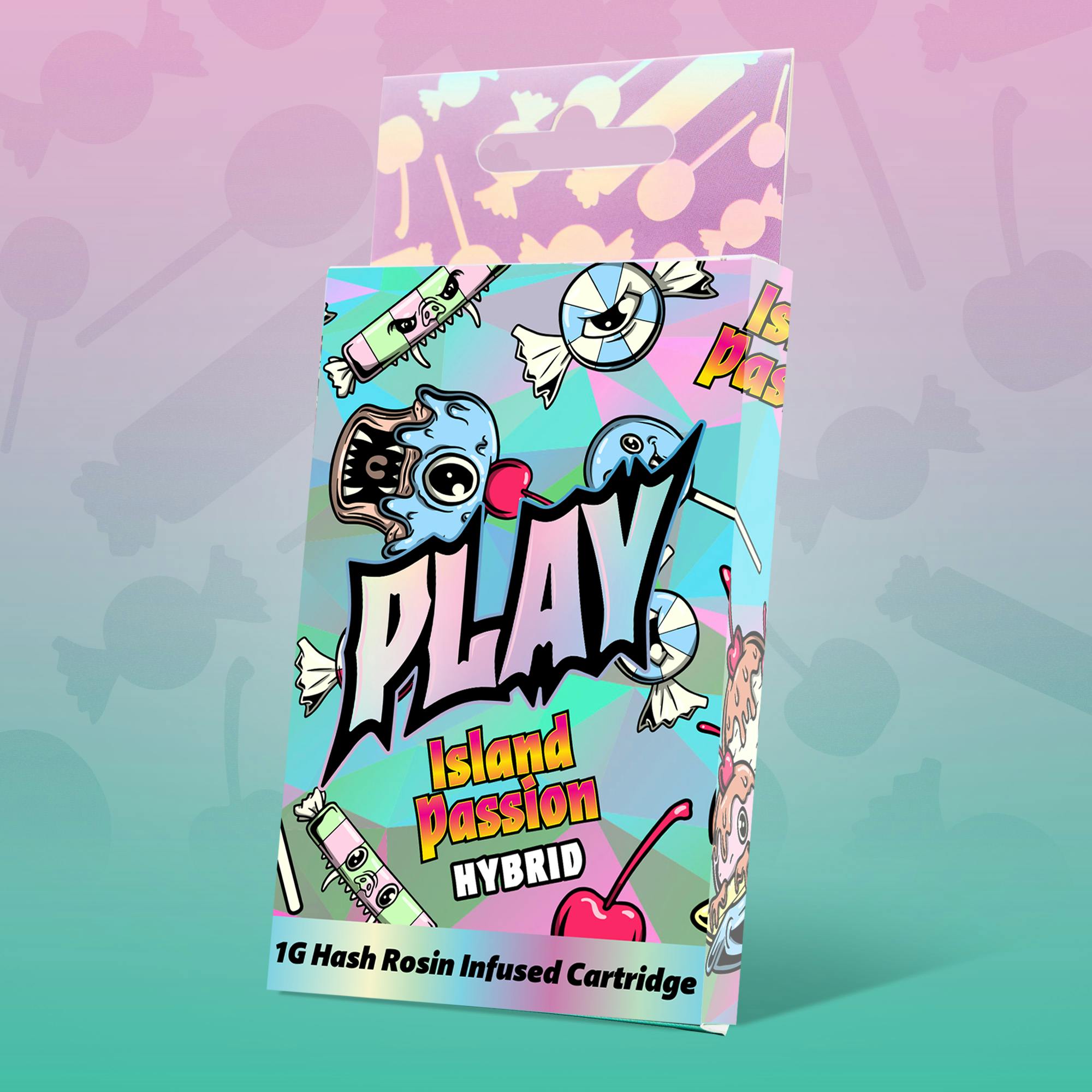 Product: Play | Island Passion | 1g | Hash Rosin Cartridge