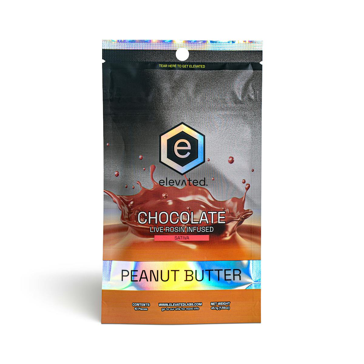 Photo of Peanut Butter Chocolate Rosin Bar – 100mg