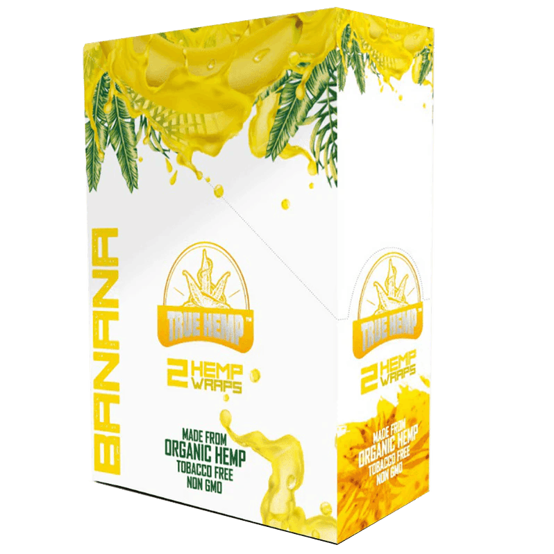 Product: TRUE HEMP | BANANA | ORGANIC HEMP WRAPS | 2PK