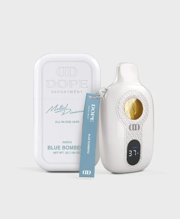 Dope Department |  Melted Diamonds All-In-One Vapes - 3G - Blue Bomberz