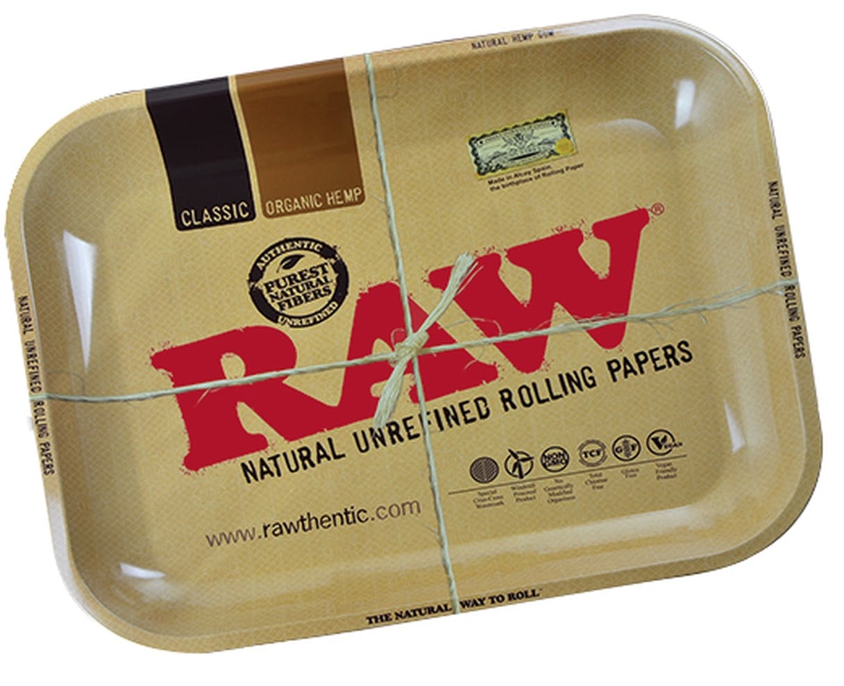 Raw - metal rolling tray - large