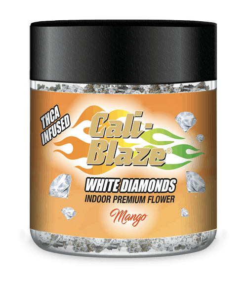 Product: Cali-Blaze | White Diamond Frosted Flower - 3.5g - Mango