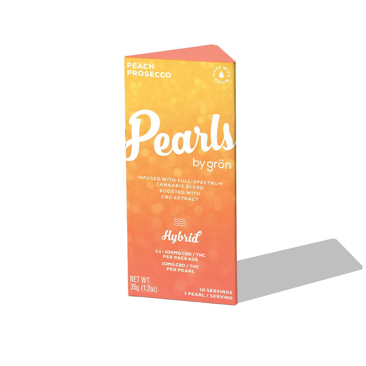 1:1 Peach Prosecco Pearls - CBD/THC - Hybrid-1
