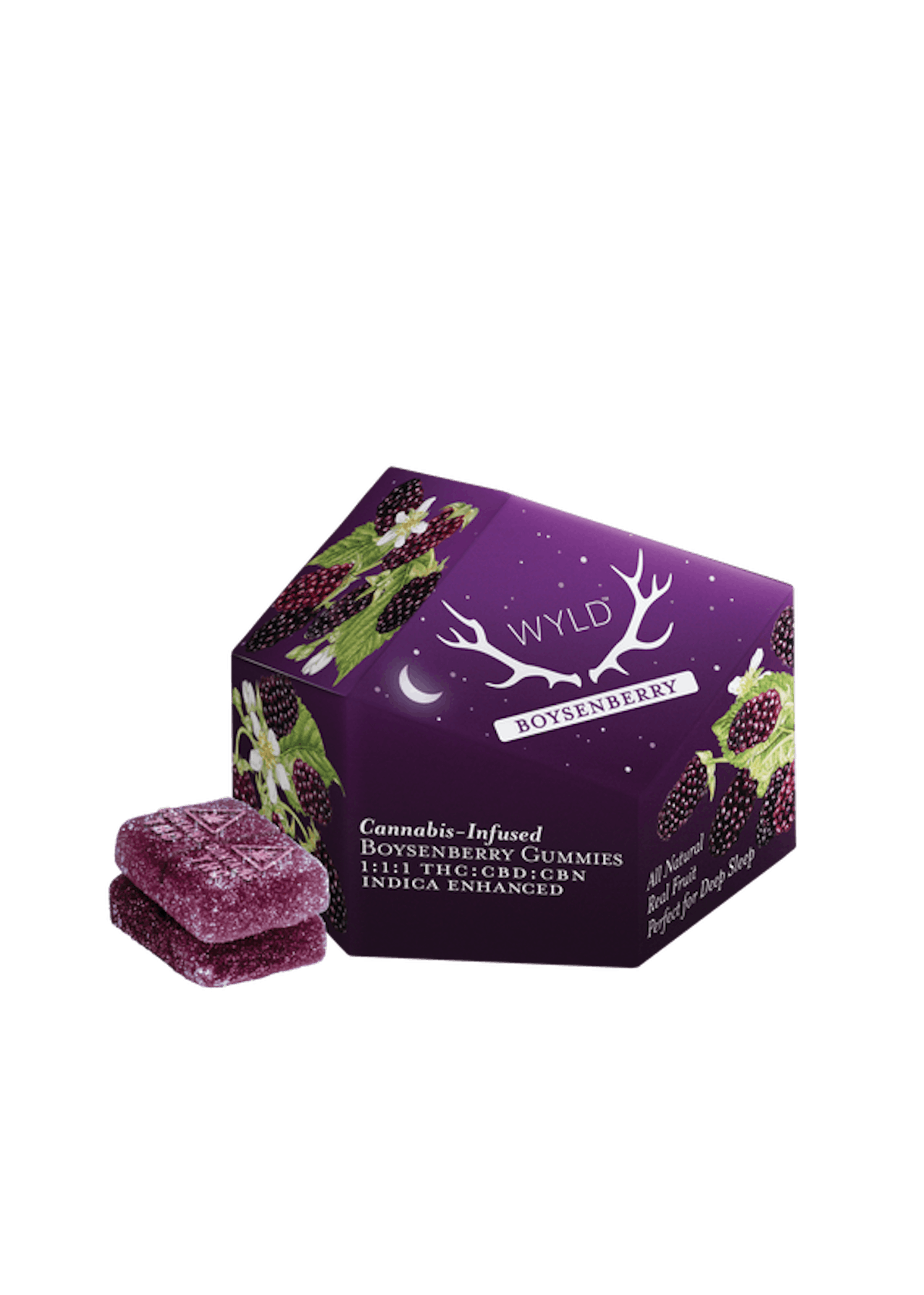 Image of Boysenberry | 1:1:1 Indica Gummies