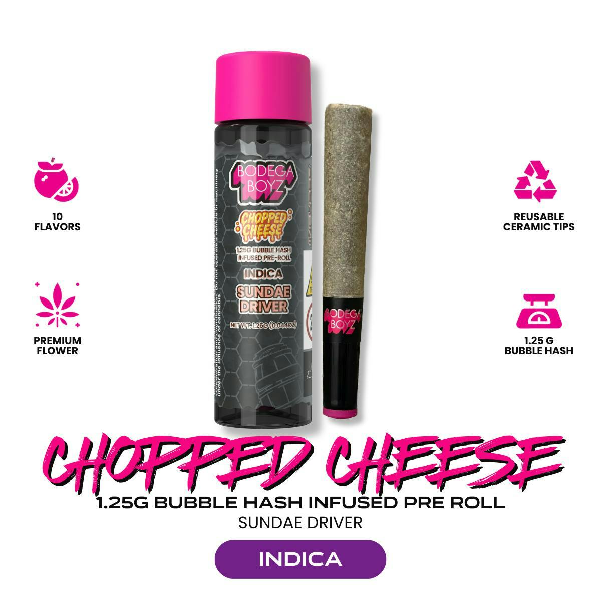 Chopped Cheese | Sundae Driver | 1.25g | Bubble Hash Infused - The