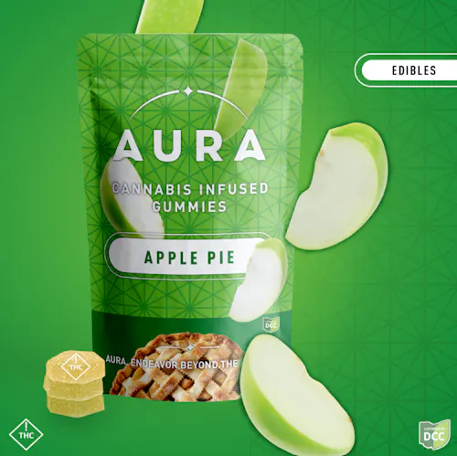 Apple Pie +CBD Gummies (1-Day) 5CBD:1THCAura | Apple Pie +CBD Gummies | 110mg-4