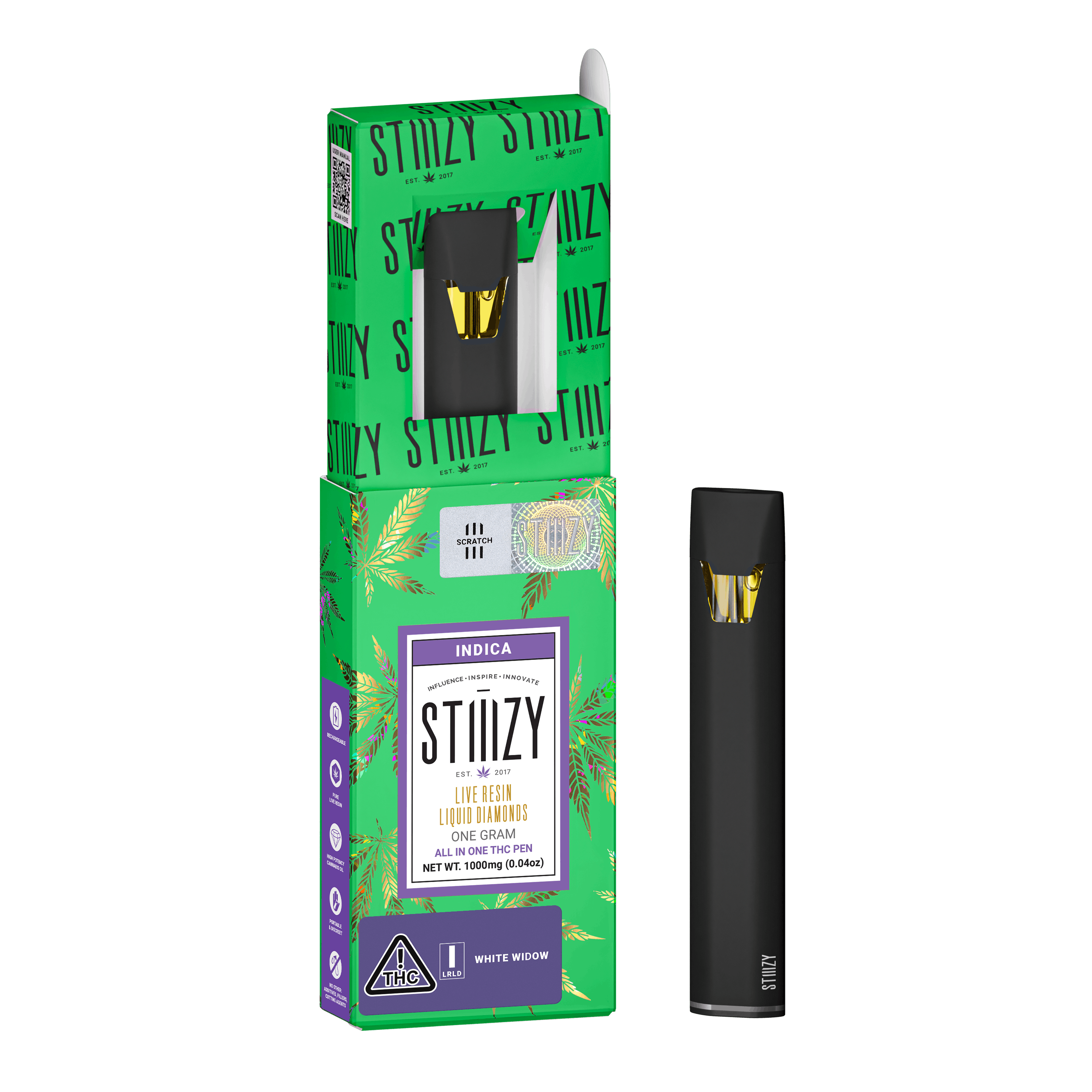 【THXE60%✖️CBN】LIVELINE-White Widow 1ml Live Resin White Widow All-In-One 0.85g | Curaleaf