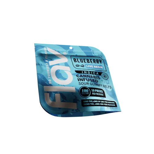 Blueberry Belts – Live Resin – 100mg – Indica-2