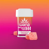 Classic Passionfruit Pineapple 1:1:1 CBD/CBG/THC Gummies [10 pack] | 100mg - product image at King of Budz