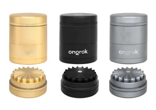 5-Piece Flower Petal Toothless Grinder 2.2in | Gold-active