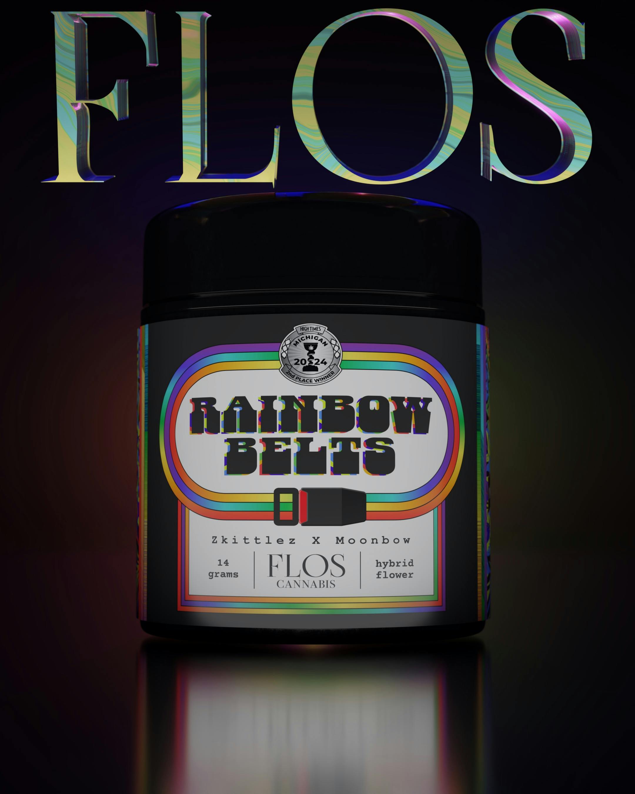 Flos - 14g Prepack Jar - Rainbow Belts