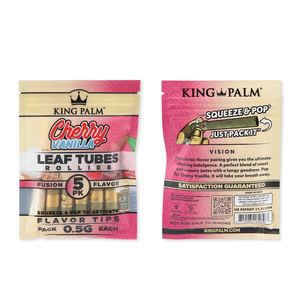 Image of Cherry Vanilla | 0.5g “Rollie” King Palm 5pk