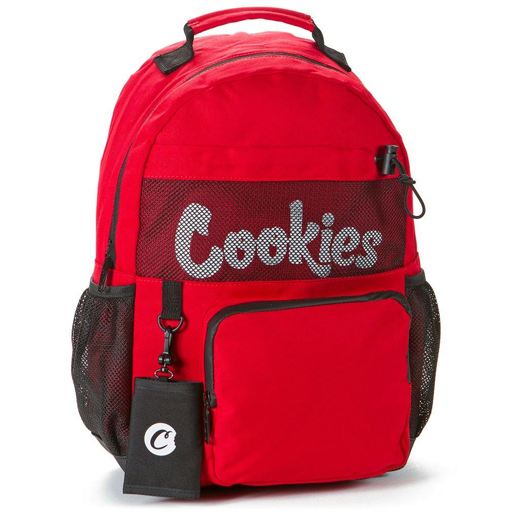 Cookies Backpack Stasher Smell Proof Canvas Mesh Red Cookies Hayward