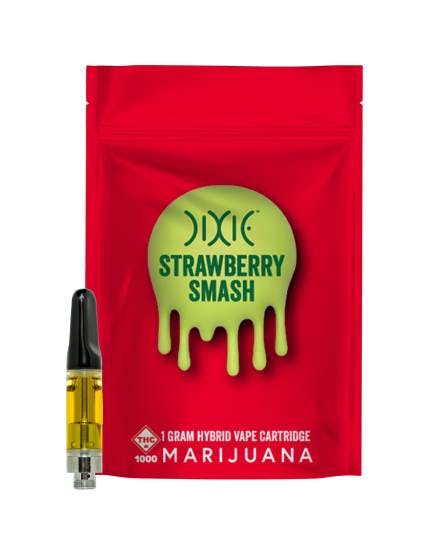 Strawberry Smash 1g Cartridge - Dixie | KC Cannabis Co. - Lake Lotawana