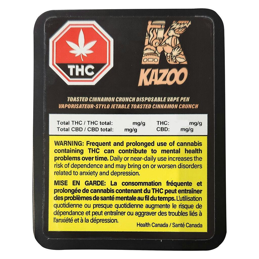 Kazoo - toasted cinnamon crunch disposable