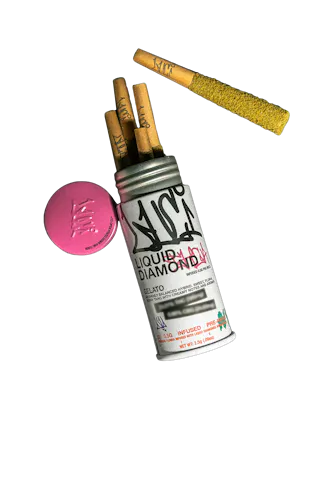 LUCI | GELATO | LIQUID DIAMOND INFUSED PRE-ROLLS | 2.5G(5PK)-active