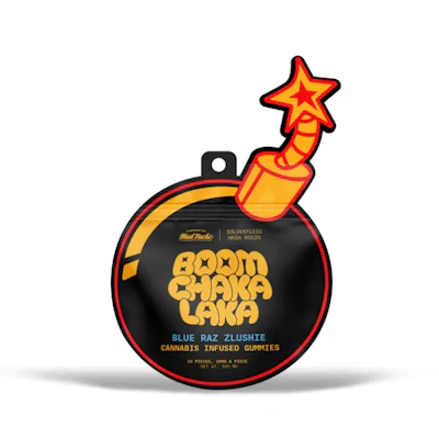 Boom Chaka Laka - 200mg Rosin Gummies - Blue Razz Zlushie - EDIBLES by Boom Chaka Laka at King of Budz