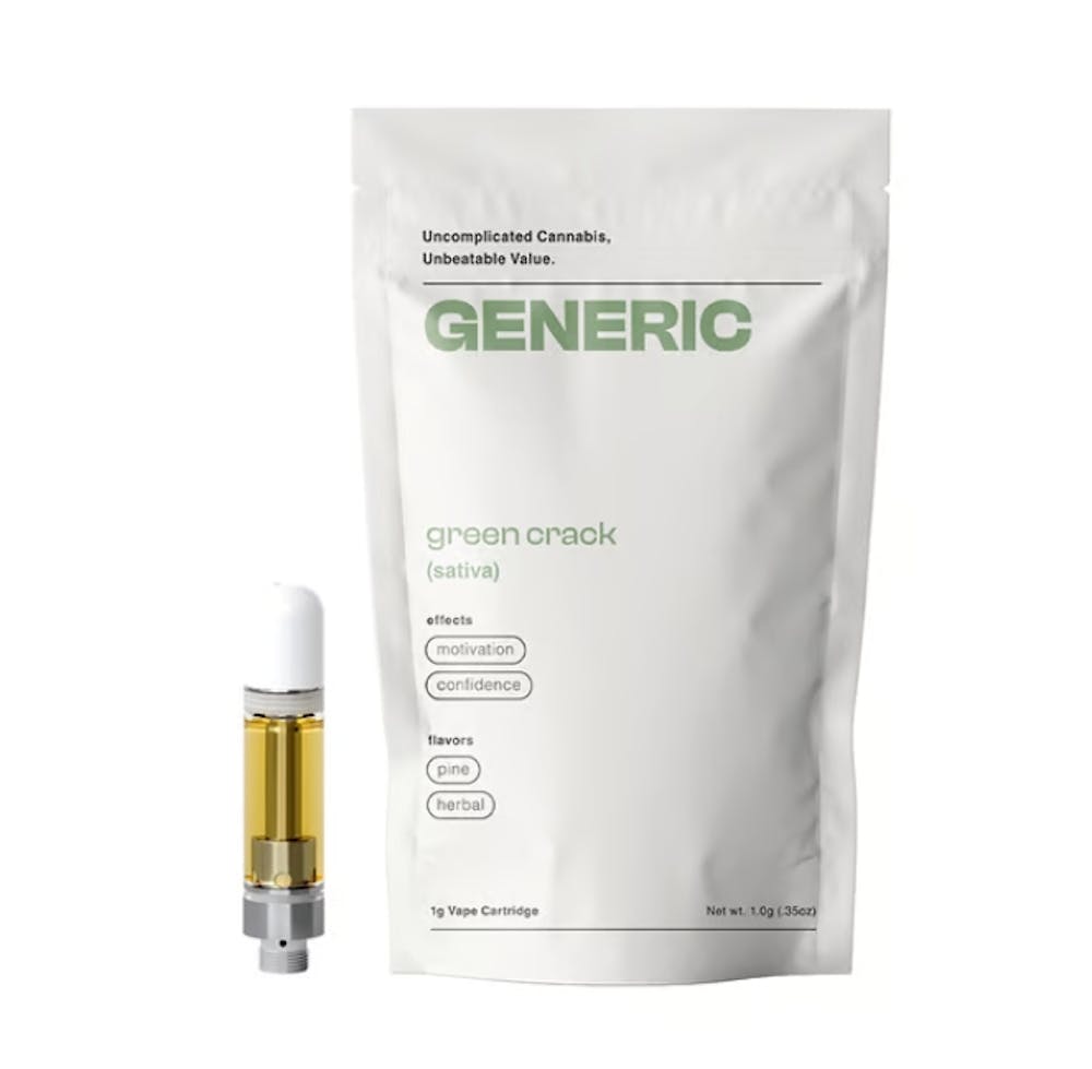 Product CoC Generic Cartridge - Green Crack 1g