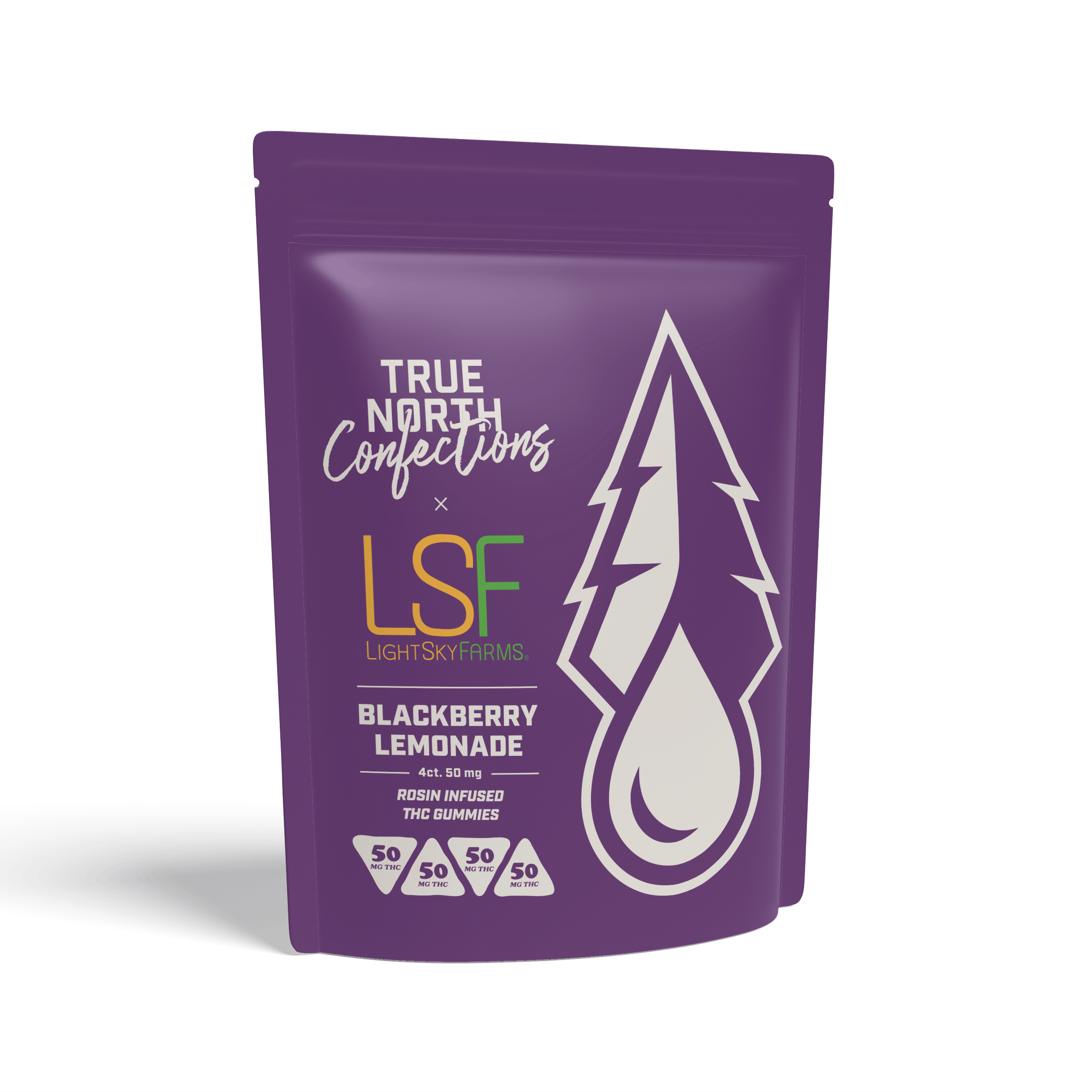 Light Sky Farms | Blackberry Lemonade | Rosin Infused Gummies | 200mg