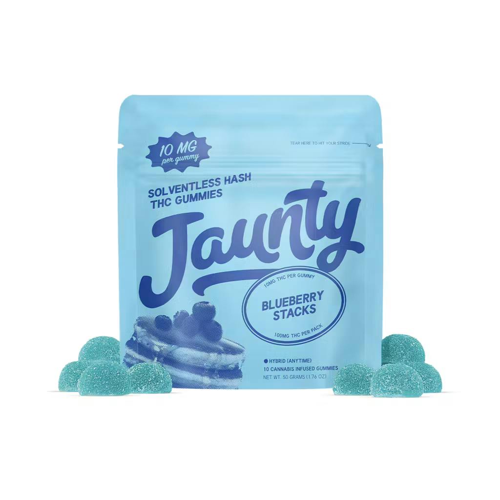 Jaunty - 100mg Rosin Gummies - Blueberry Stacks