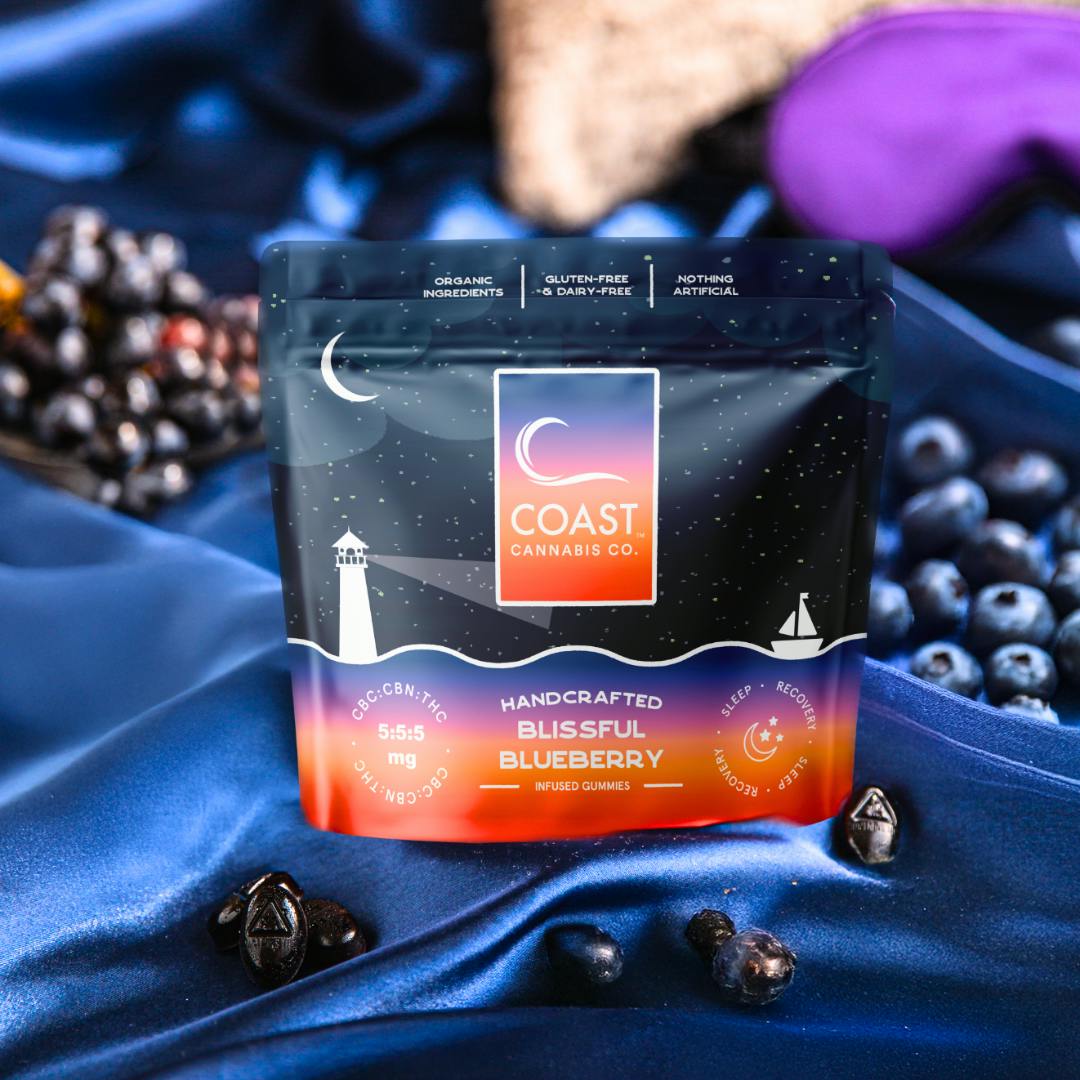 Photo of SLEEP & RECOVERY | Blissful Blueberry Gummies | 5mg CBC: 5mg CBN: 5mg THC 100mg