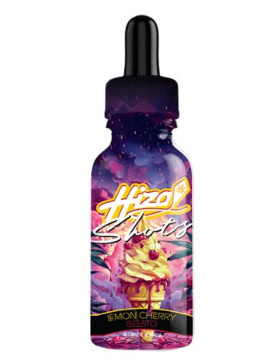 Hiza Kyte Shots - Lemon Cherry Gelato - 50mg THC | Island Pezi