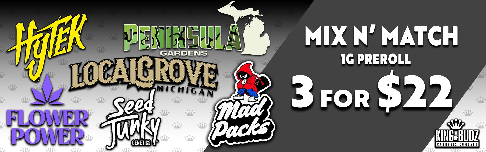 Local Grove Peninsula Seed Junky Flower Power Hytek AND Mad Packs - 1g P