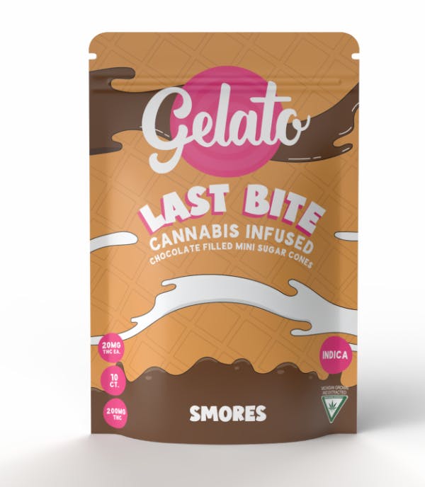 Gelato | Last Bite Mini Cones - 200mg - S'mores