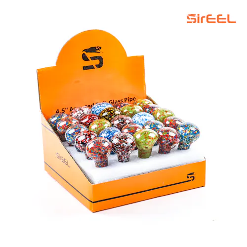 SirEEL | 4.5′ Glass Pipes | Assorted Colors-1