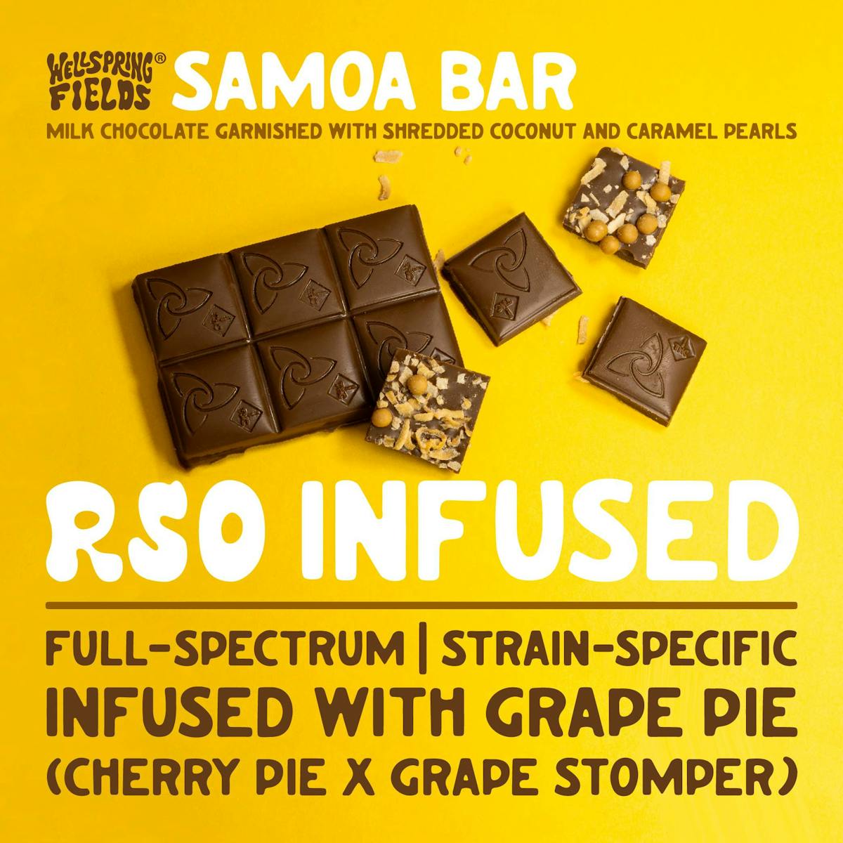 Photo of RSO Infused Samoa Chocolate Bar