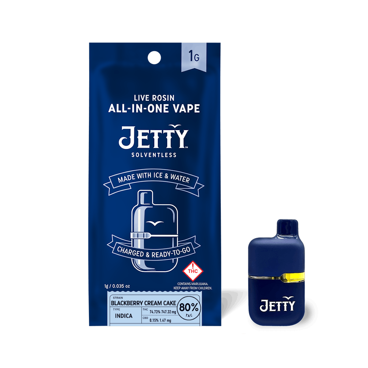 Photo of Jetty – Live Rosin Disposable – Blackberry Cream Cake (I)