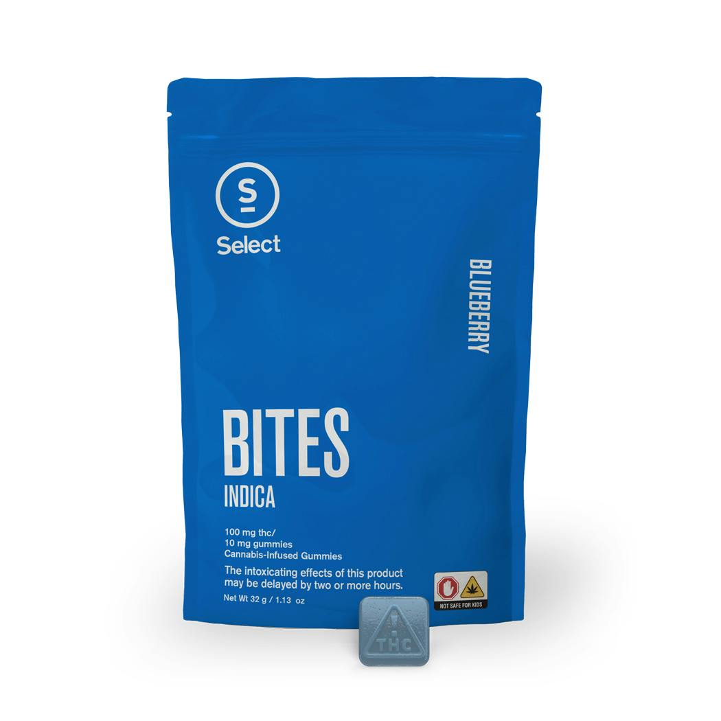 Select Edibles Bites 10pk/100mg - Blueberry