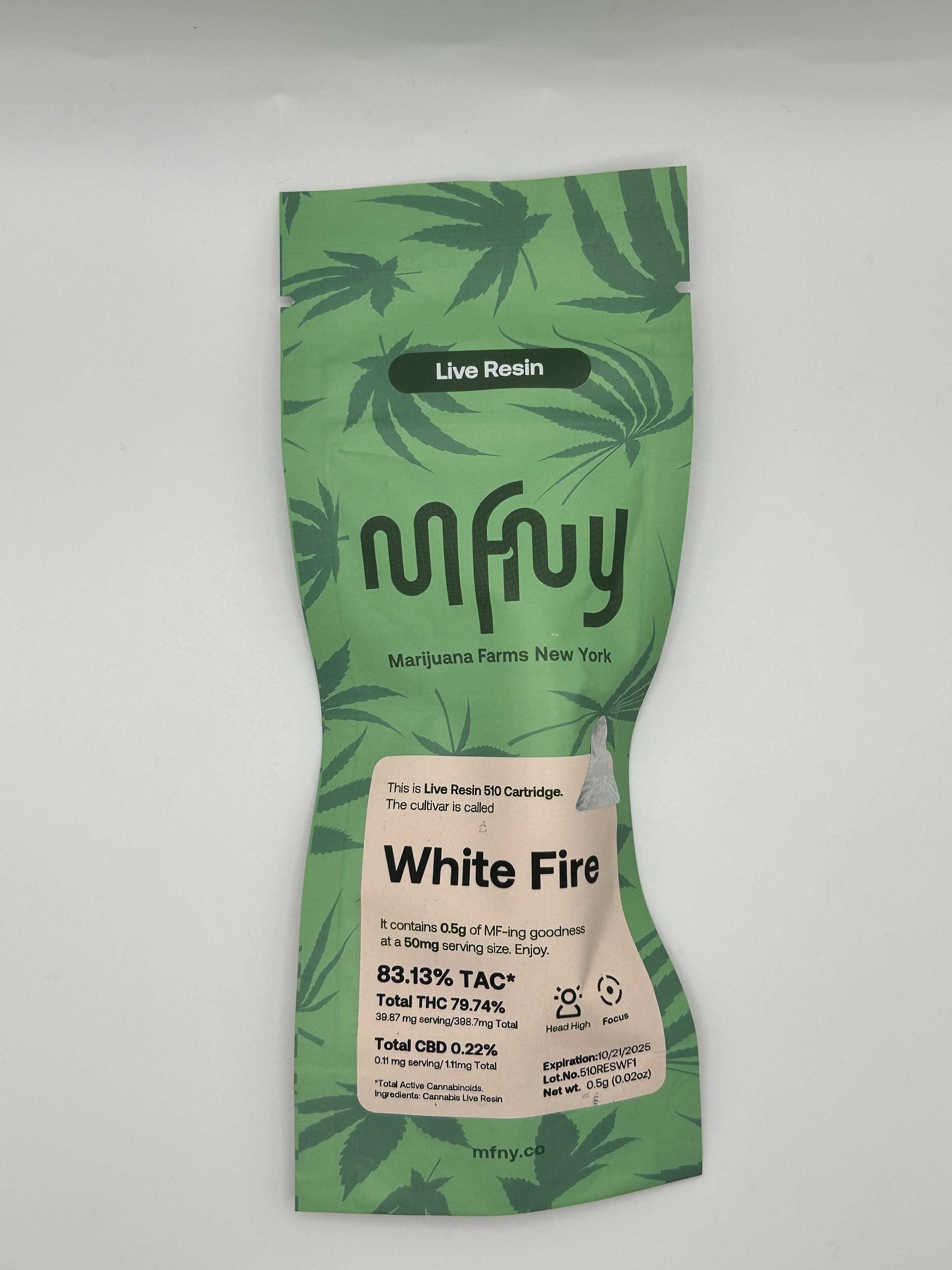 Photo of MFNY – White Fire Live Resin 510 Cart