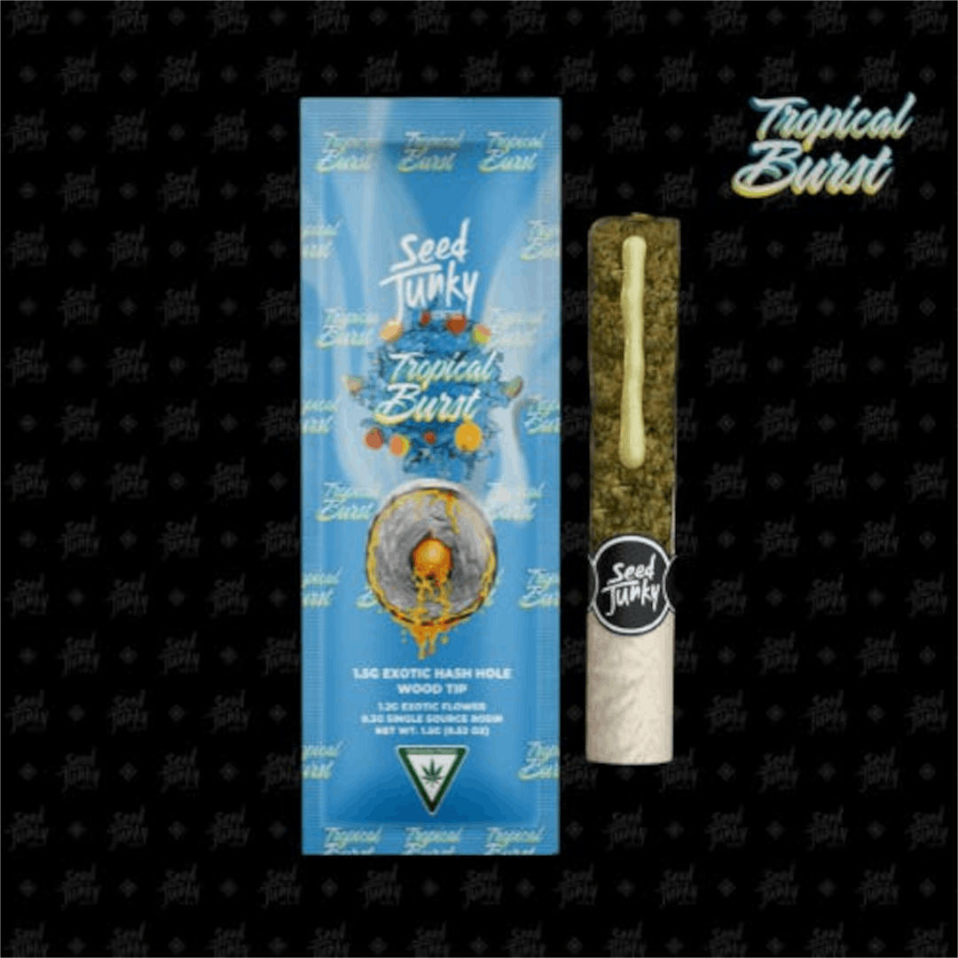 Product: Seed Junky | Hash Hole Pre-Roll - 1.5g - Tropical Burst