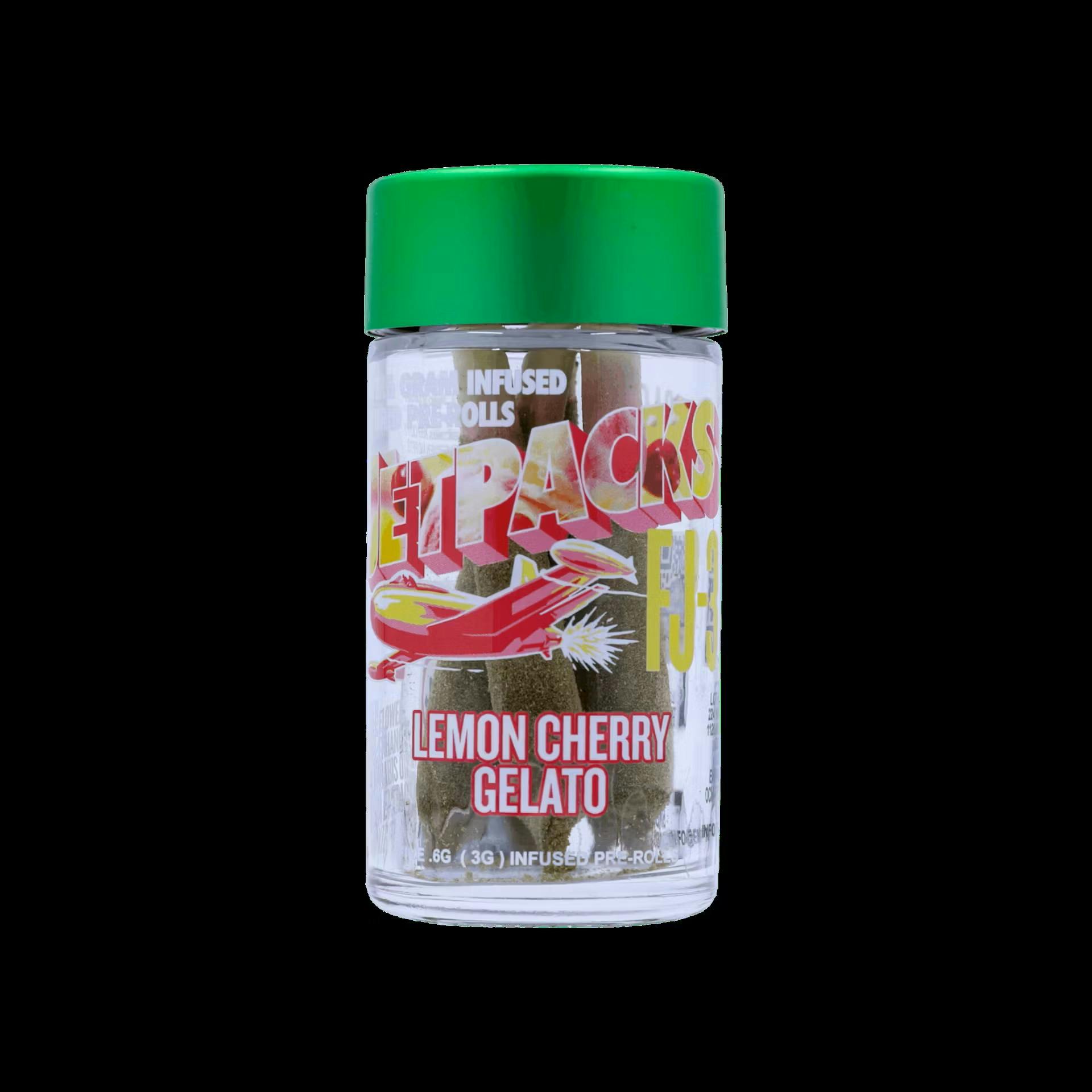 Jetpacks | Lemon Cherry Gelato | FJ-3 | Infused Pre-Roll 5pk
