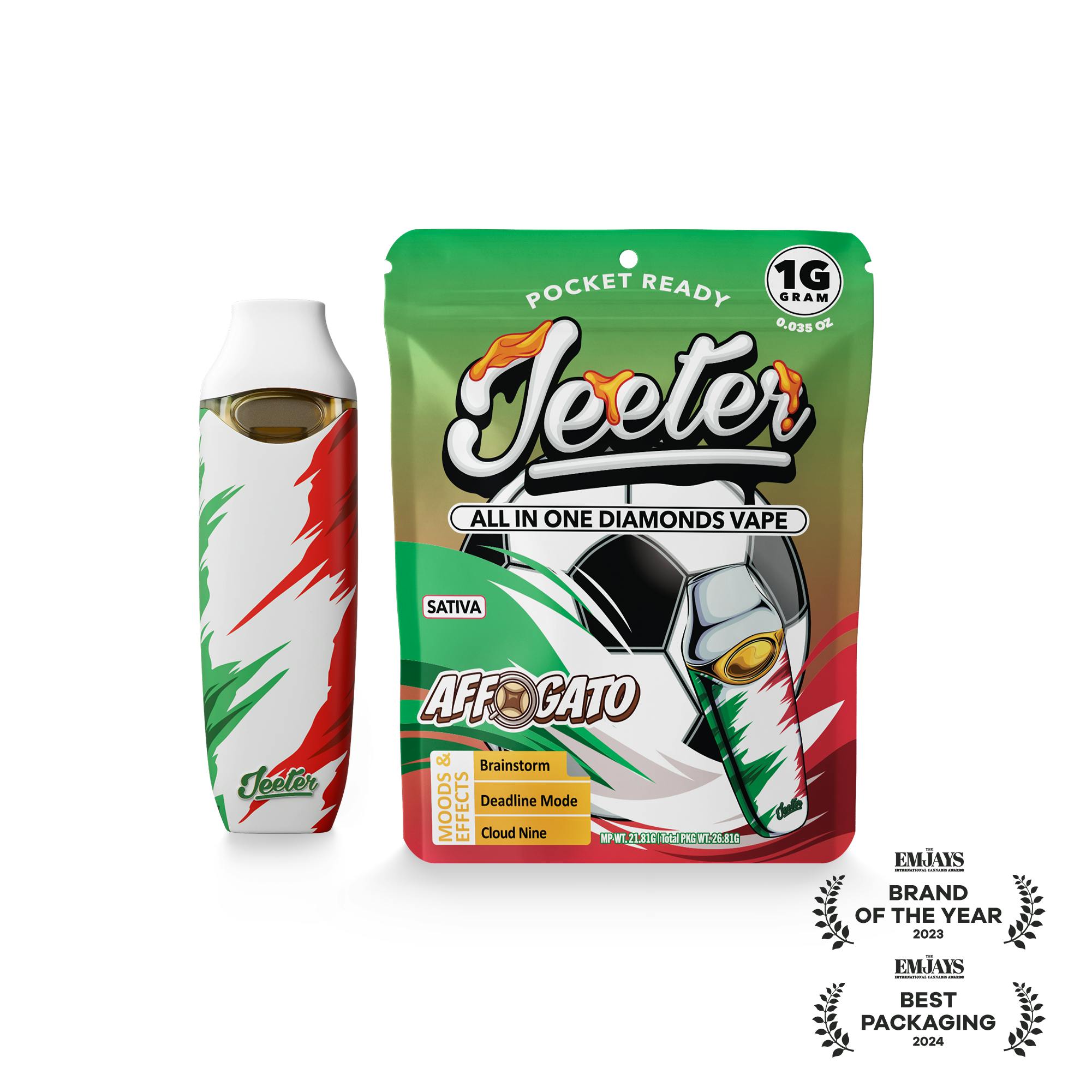 Jeeter 1g Diamonds Disposable - Affogato