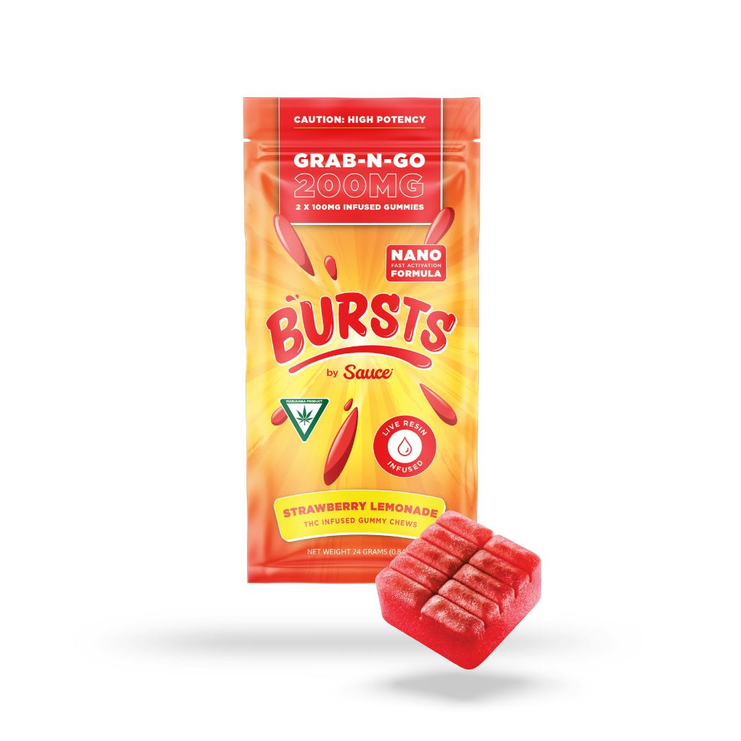 Product: Sauce | Strawberry Lemonade - Live Resin Infused Bursts - 200MG