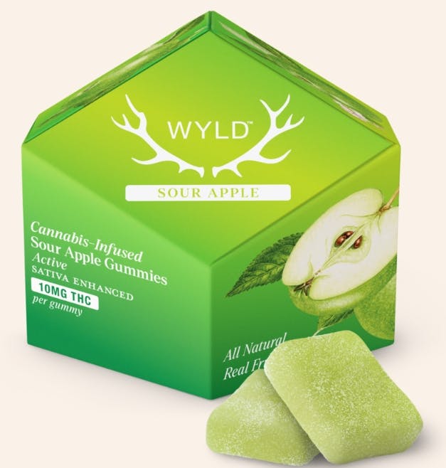 Wyld Gummies Active | 10mg THC 10 Pack | Sour Apple