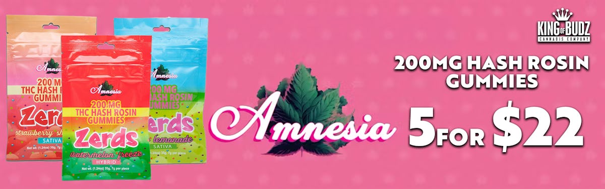 5/$22 Amnesia Zerds 200mg