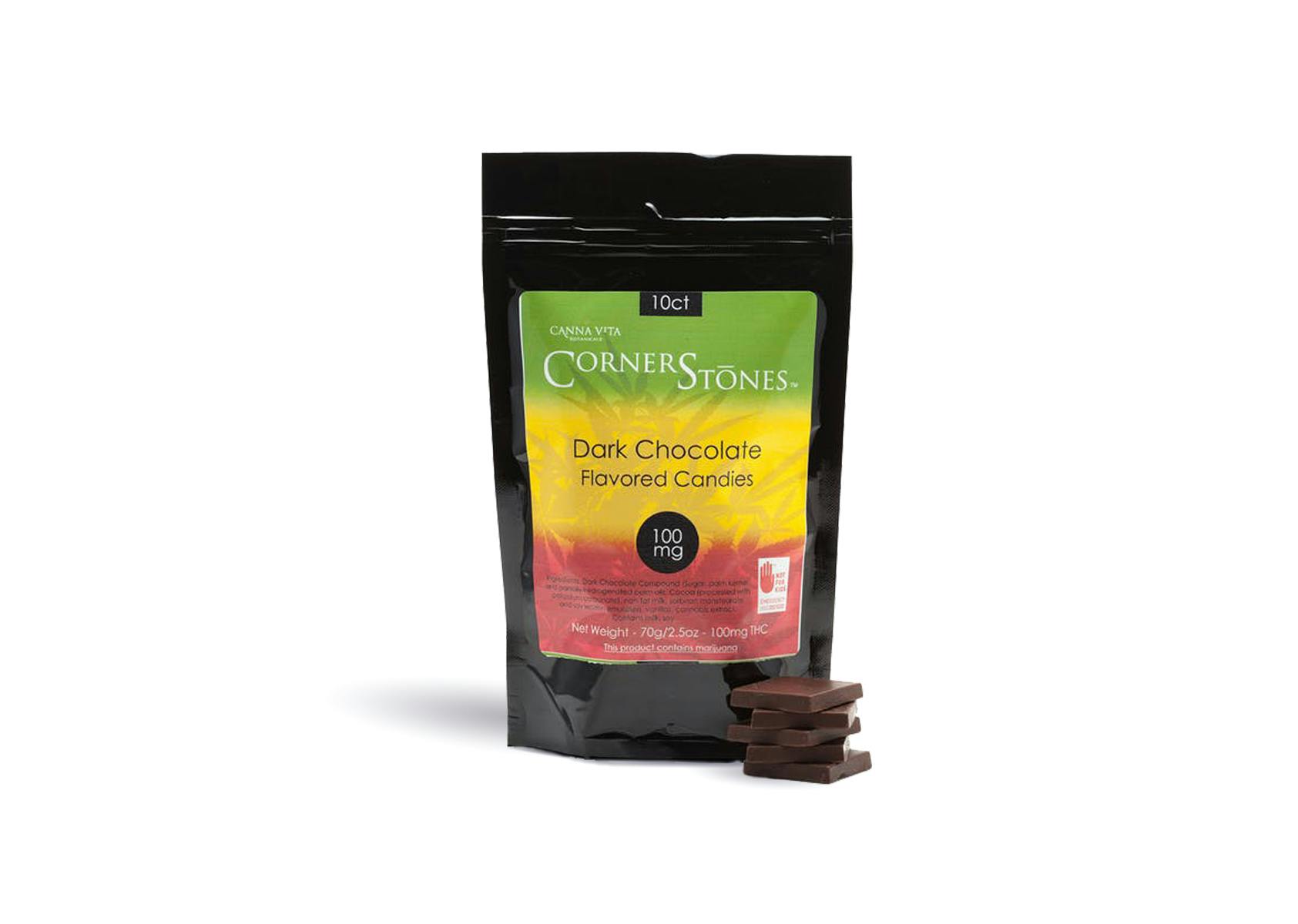 Image of Summit Candies - 1:1 Dark Chocolate - 10pk - (100mg THC 100mg CBD)