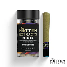 Mitten Extracts - 5-Pack .7g Infused Prerolls - White Runtz (H) - PRE_ROLLS by Mitten Extracts at King of Budz