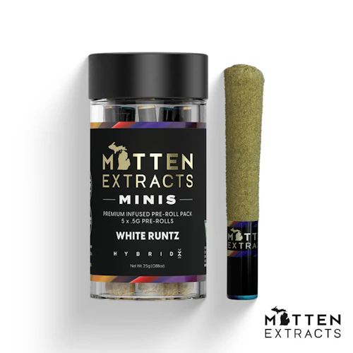 Mitten Extracts - 5-Pack .7g Infused Prerolls - White Runtz (H)