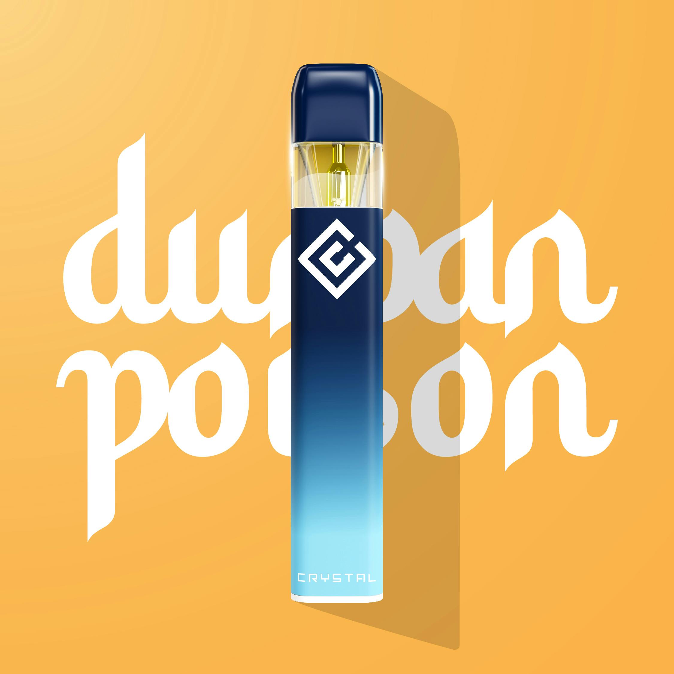 Disposable Vape | Crystal Clear Blast | Durban Poison [Distillate] | .5g |  Mission Worcester (Medical)