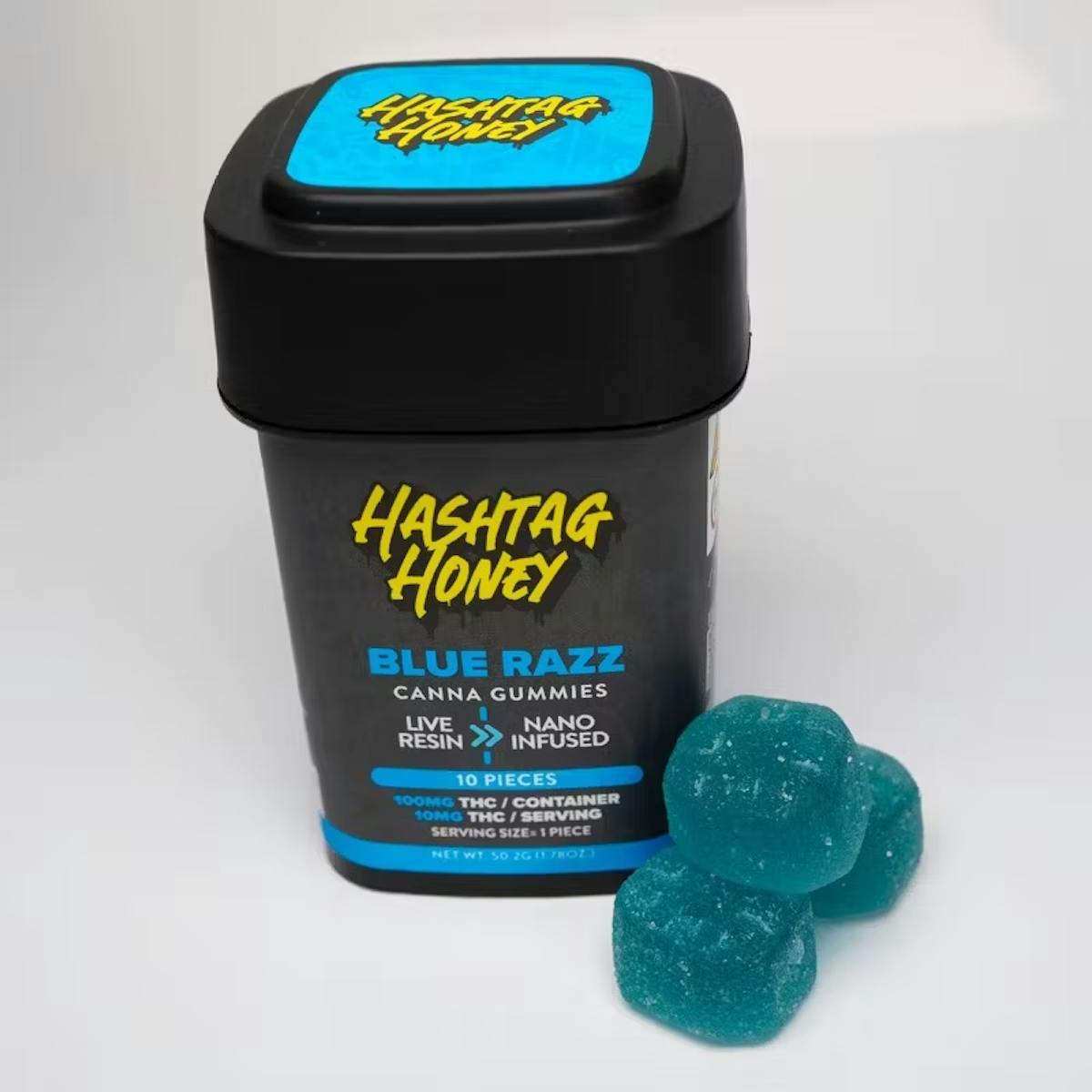 Image of Blue Razz “Wedding Cake” | 100mg Live Resin Gummies (10mg/10ct)