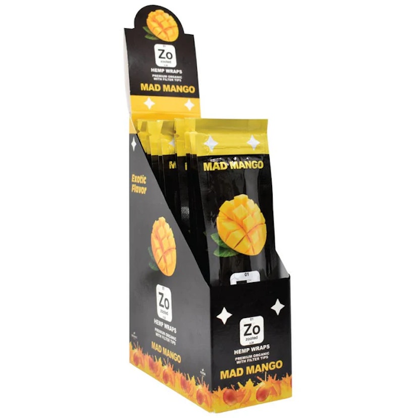 Zooted Brandz Hemp Wraps 2pk (Mad Mango)